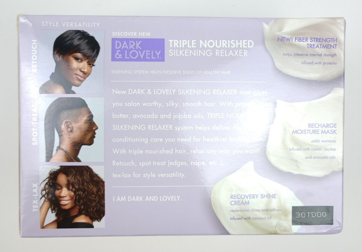 Dark & Lovely Triple Nourished Silkening Relaxer Moisture No-Lye
