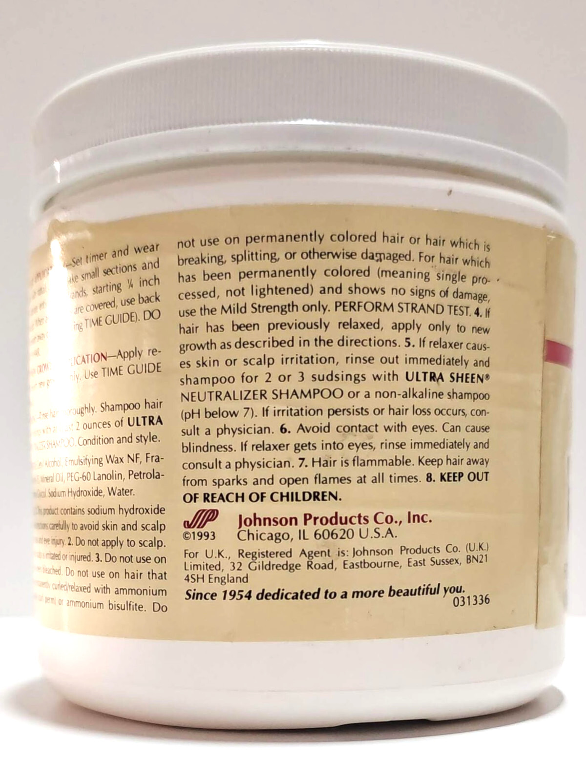 Ultra Sheen – No Base Creme Relaxer SUPER – 15 oz (DSC)(VTG)