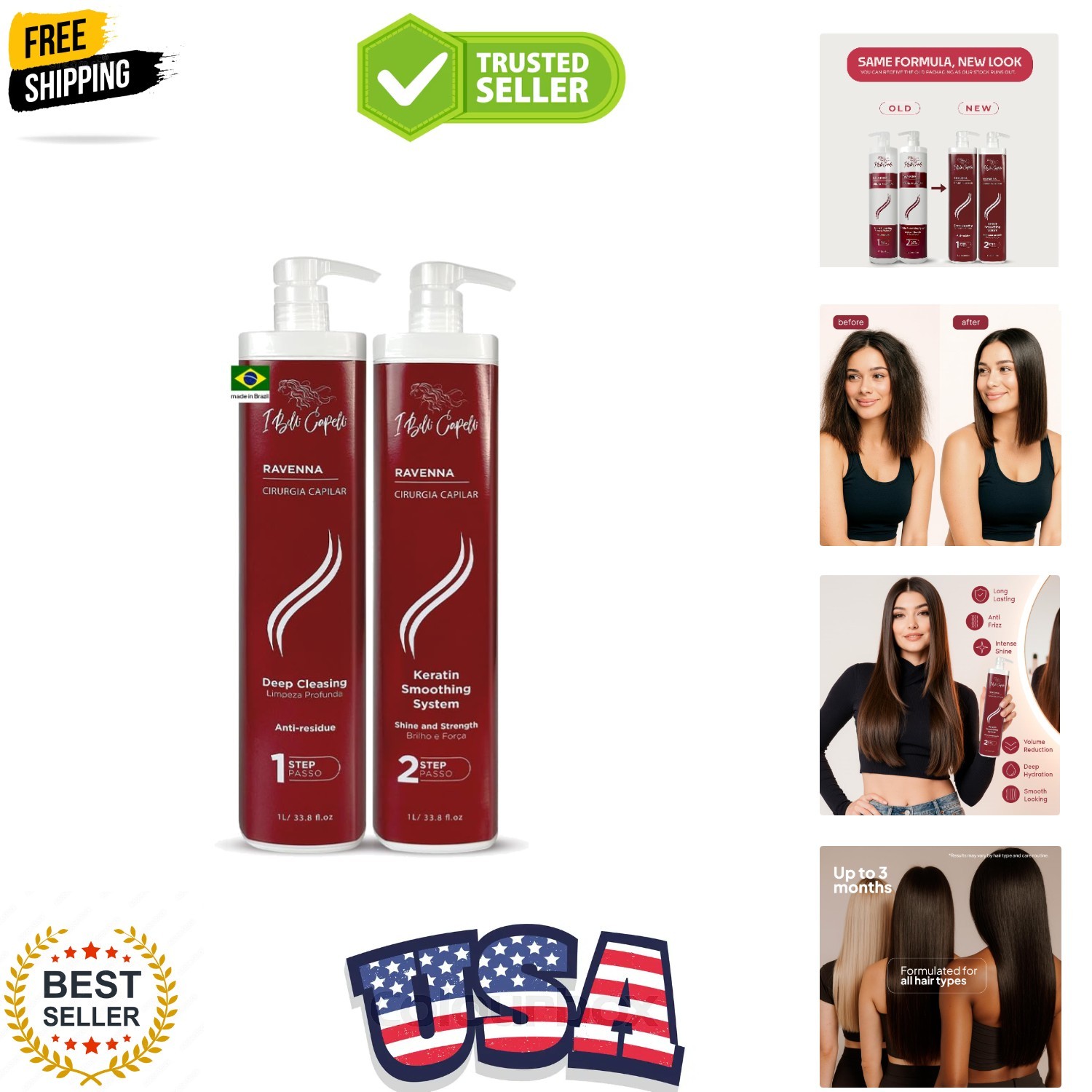 Ravenna Professional Keratin, Long-lasting Straightening Effect – Cirugia Cap…