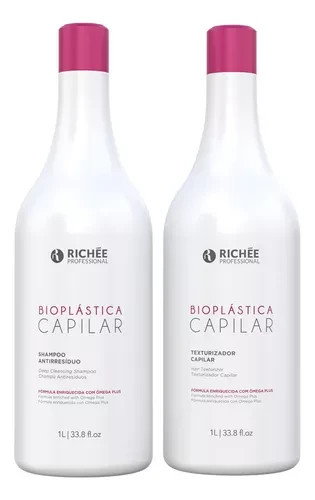Richee Professional Bioplastica Brazilian Keratin Treatment – Kit 2x1L / 34 Oz
