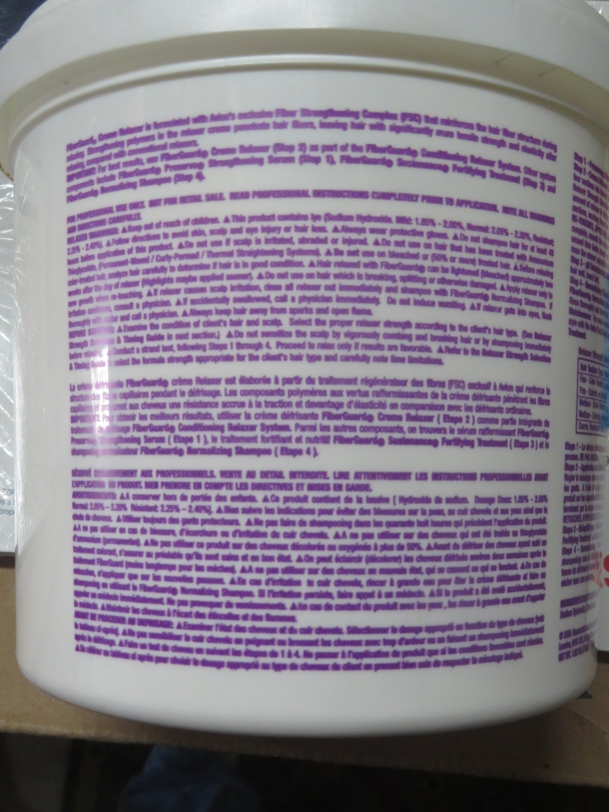 Avlon Affirm FiberGuard Step 2 Conditioning Resistant Creme Relaxer System 4 lbs
