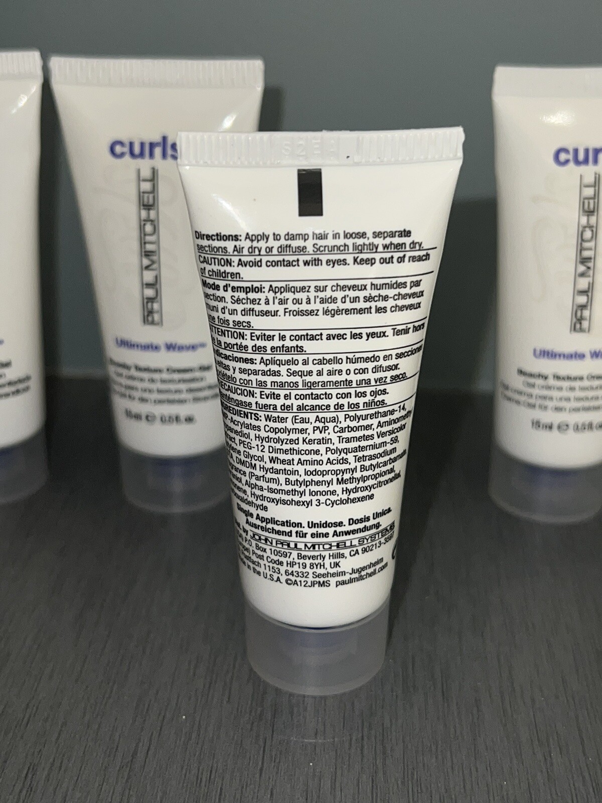X8 Paul Mitchell Ultimate Wave Beechy Texture Cream Gel 0.5 oz Travel Size
