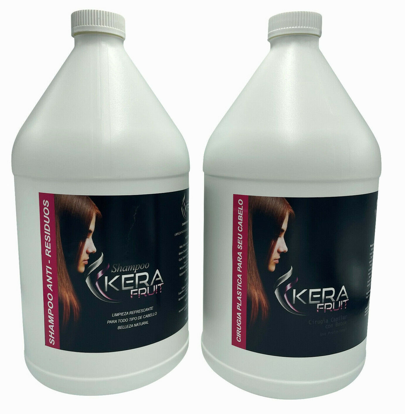 Brazilian Cirugia Capilar Treatment Kera Fruit Galon + Shampoo CIRUGIA 3.7 LTRS
