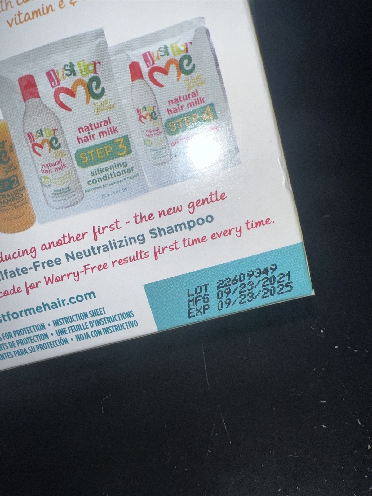 Just For Me No-Lye Conditioning Creme Relaxer Kit For Fine & Medium Texture Hair