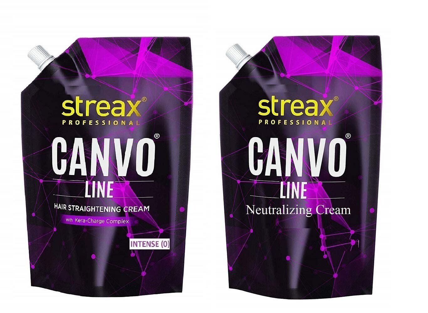 Streax Canvo Line Big Straightening Cream & Neutralizing Cream (Intense) 1000 gm