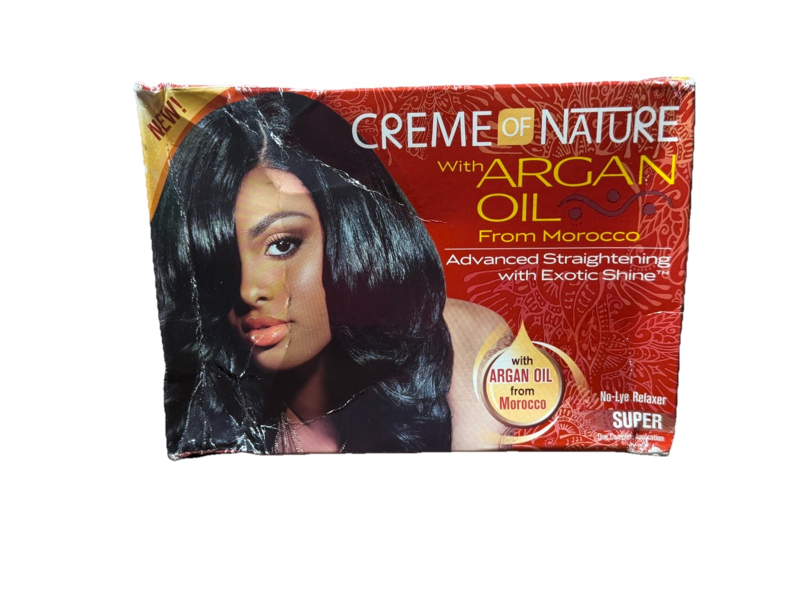 Creme Of Nature With Argan Oil Relaxer- SUPER Advanced Straightening 1 Box New