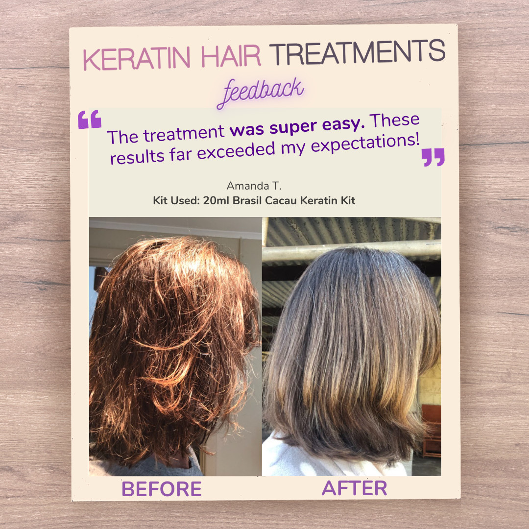 Home Keratin Hair Straightening Treatment – DIY to Fight the Frizz! 20ml Kit