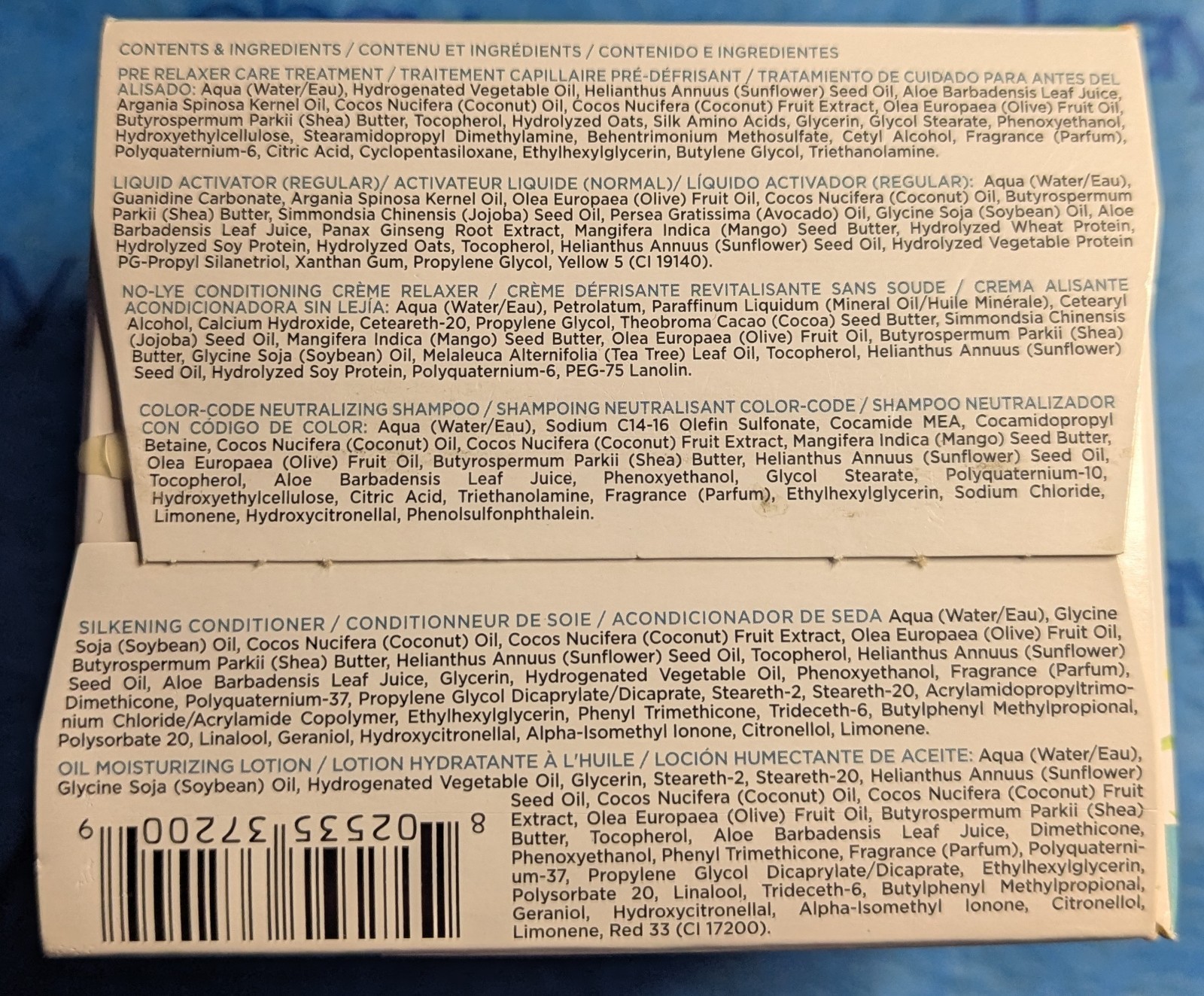 Just For Me No-Lye Regular Conditioning Crème Relaxer Kit 1 Application New
