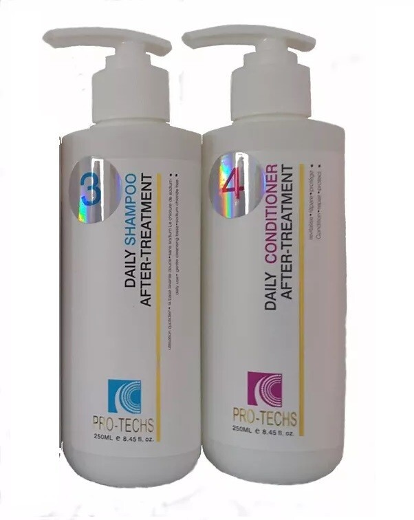Pro-techs Shampoo and Conditioner for keratin maintenance 8.45oz / 250ml