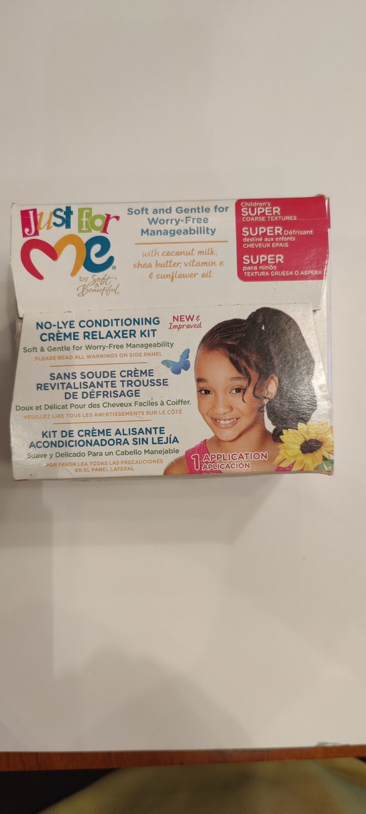 SOFT & BEAUTIFUL JUST FOR ME NO-LYE CONDITIONING Ceam KIT SUPER