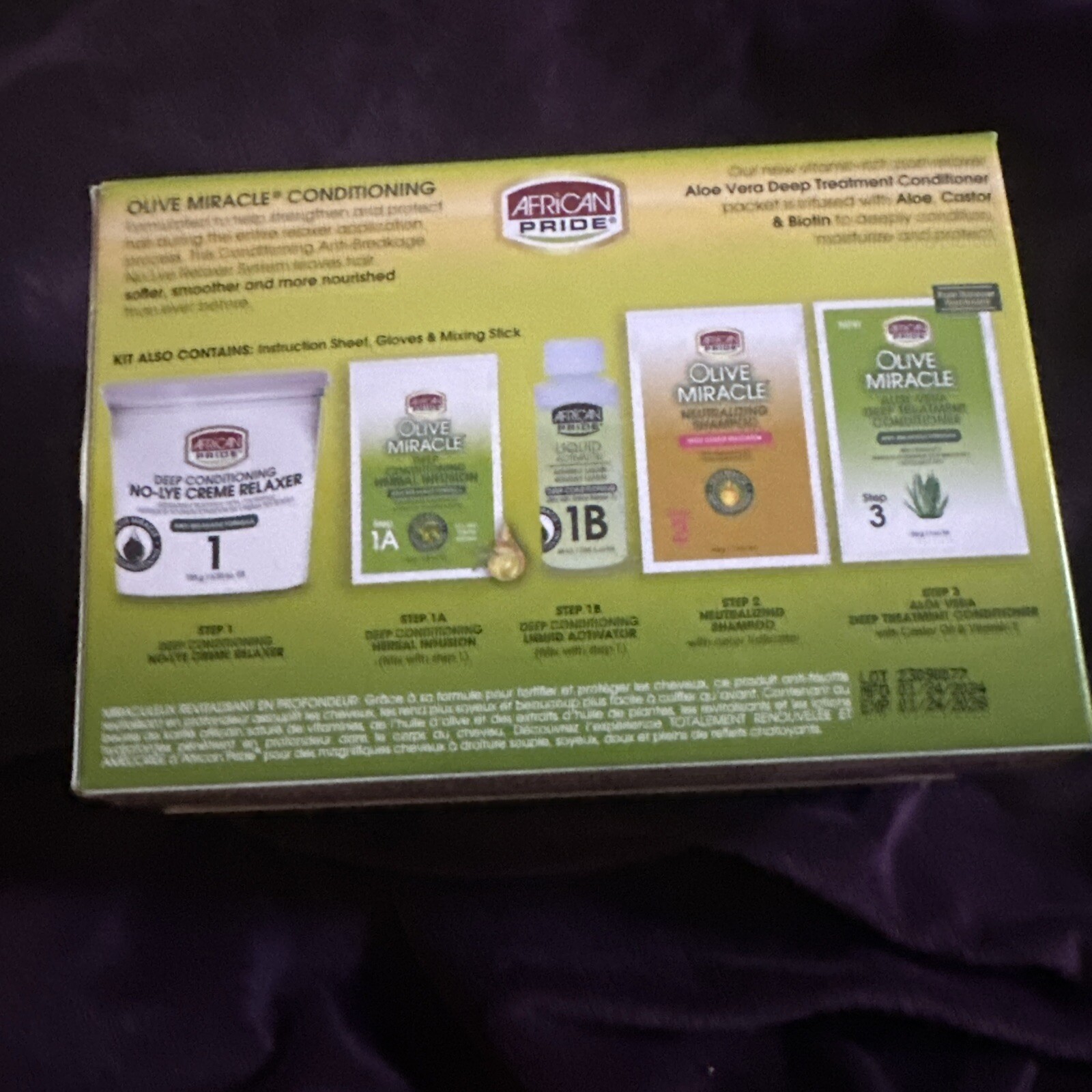 AP Olive Miracle Reg. Deep Conditioning Anti-Breakage No-Lye Relaxer Lot Of 2