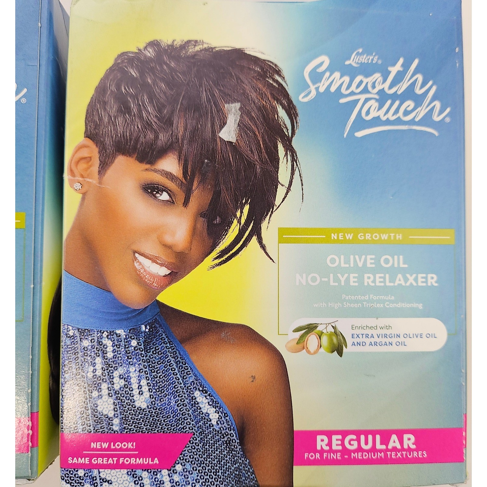 Luster’s Smooth Touch Olive Oil No-Lye Relaxer Regular New Growth 2 Pack