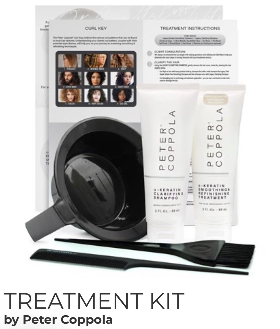 Peter Coppola SMOOTHING Styling TREATMENT KIT Formaldehyde and Aldehyde free