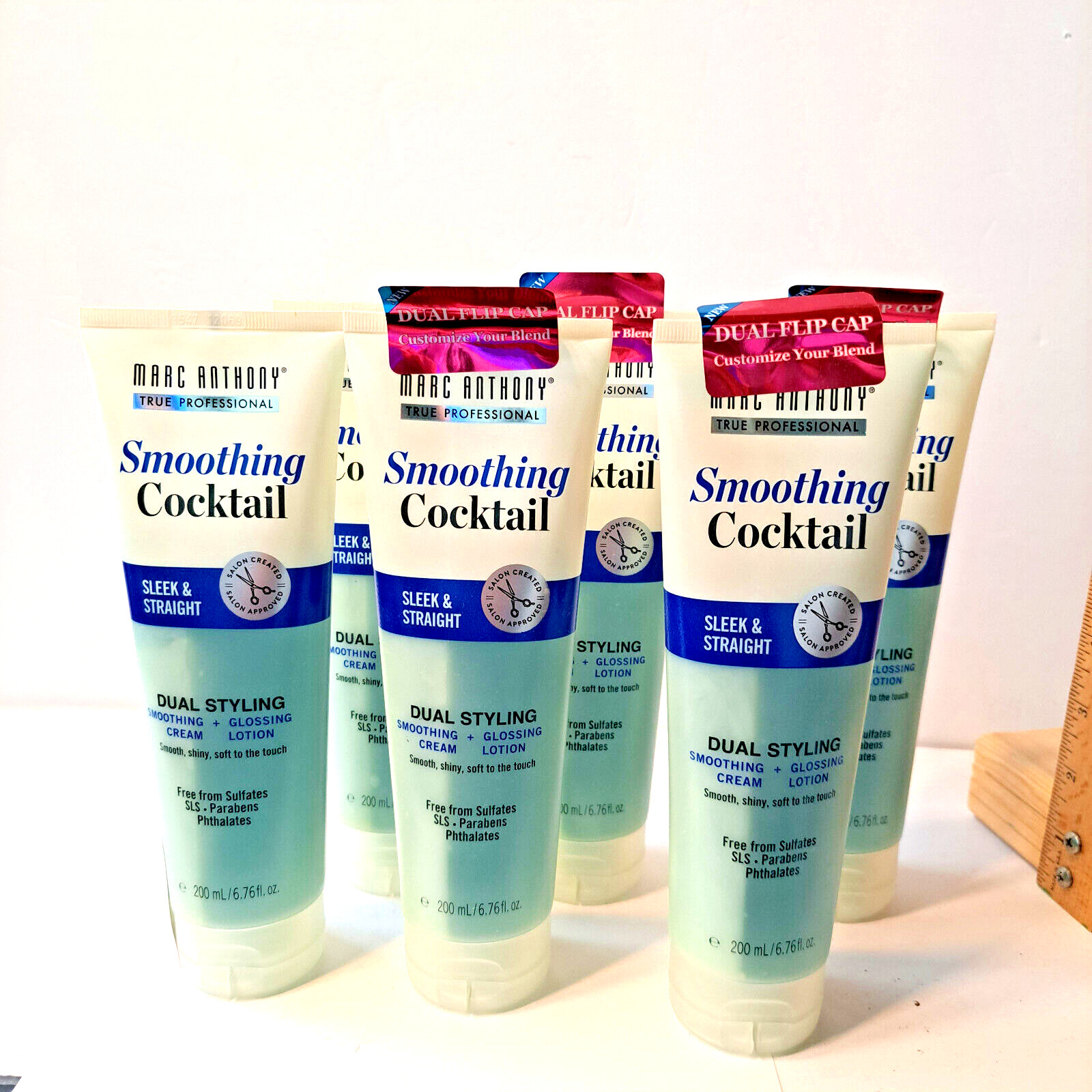 (6) Marc Anthony – Smoothing Cocktail Sleek & Straight Dual Styling 6.76 oz