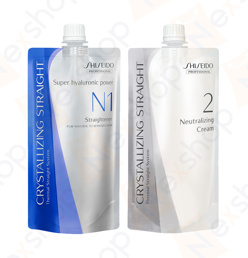 Shiseido Crystallizing Straight For Fine or Tinted Hair & Neutralizer Set – N1+2