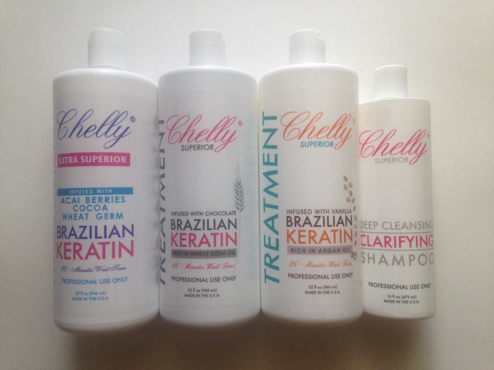 CHELLY BRAZILIAN KERATIN TREATMENTS. 32oz or 4oz Bottles,Made in U.S.A,U”Pick”.