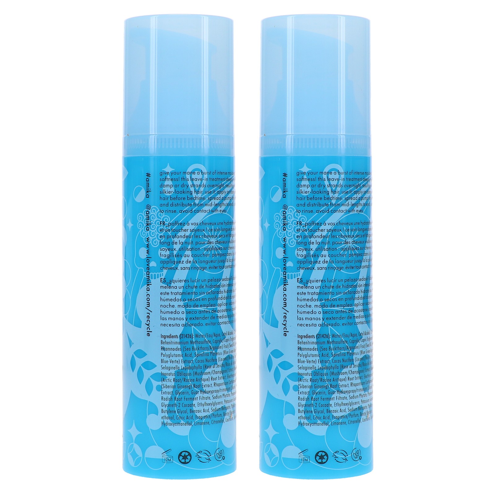 Amika Dream Routine Overnight Hydration Treatment 3.3 oz 2 Pack