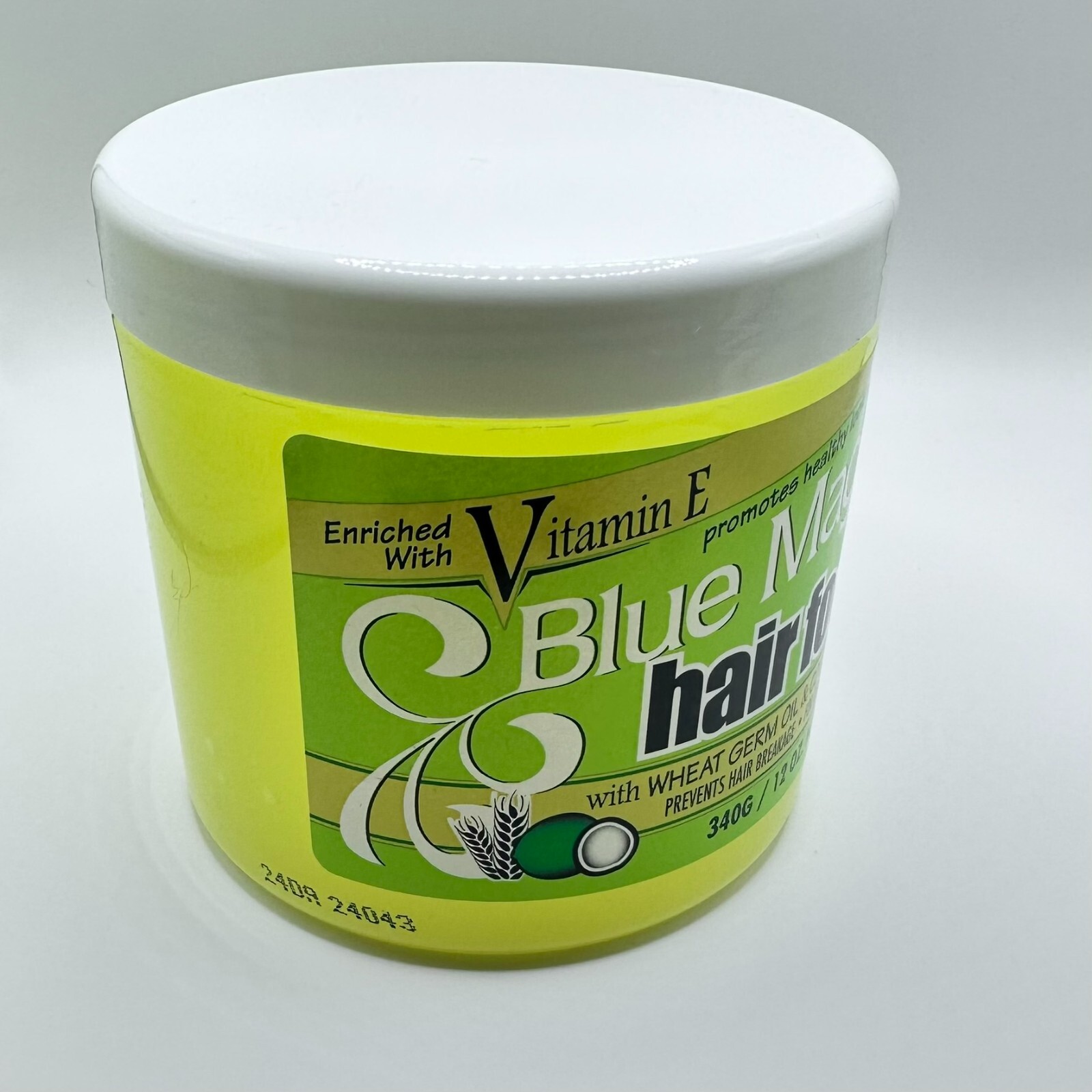 Blue Magic Hair Food With Wheat Germ Oil & Coconut Oil, 12 Ounces