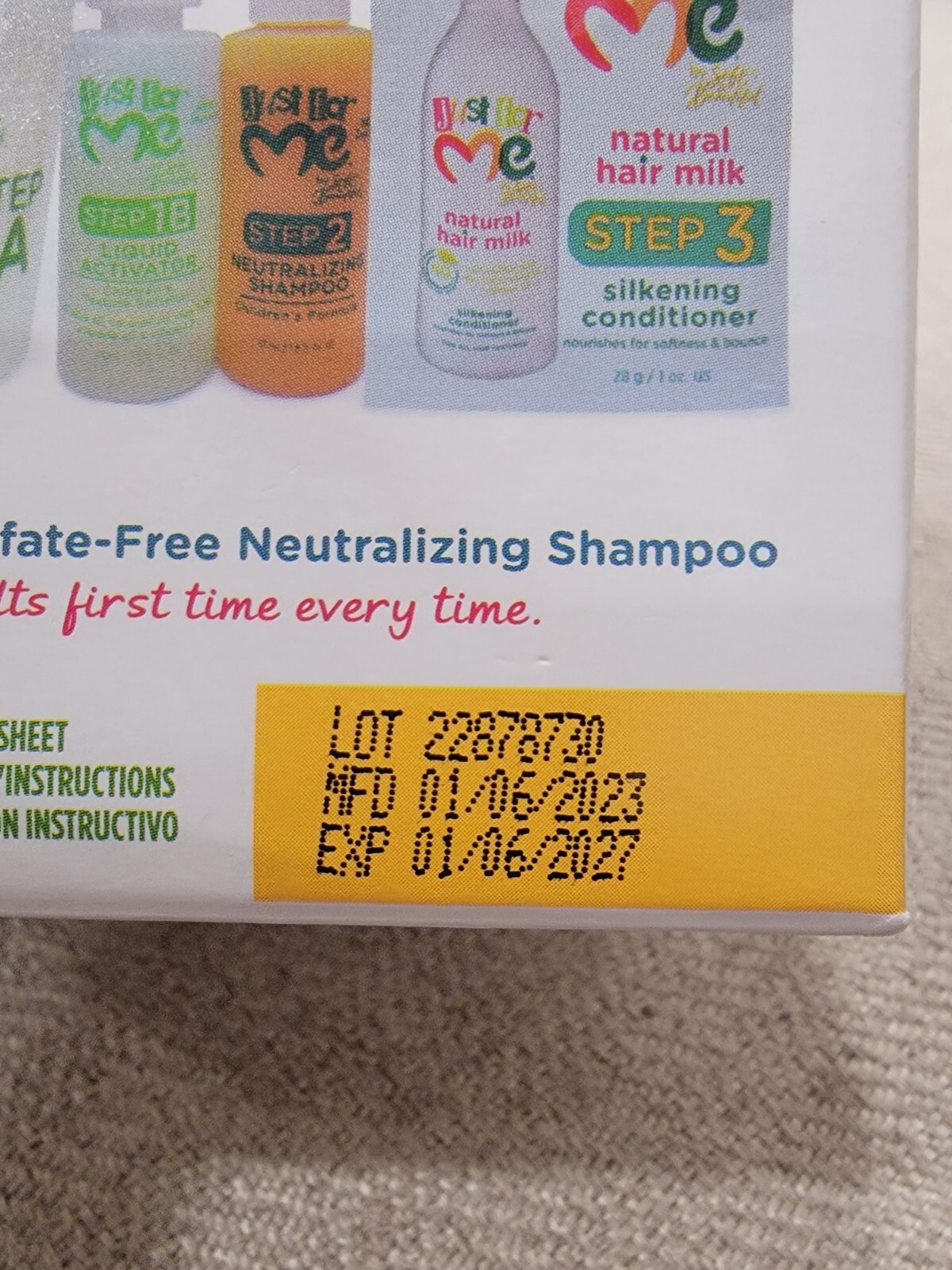Soft & Beautiful Just For Me Texture Softener No-Lye System ~ 1 Application Kit