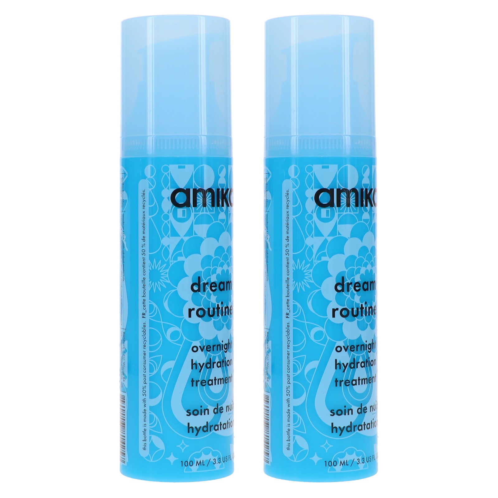 Amika Dream Routine Overnight Hydration Treatment 3.3 oz 2 Pack
