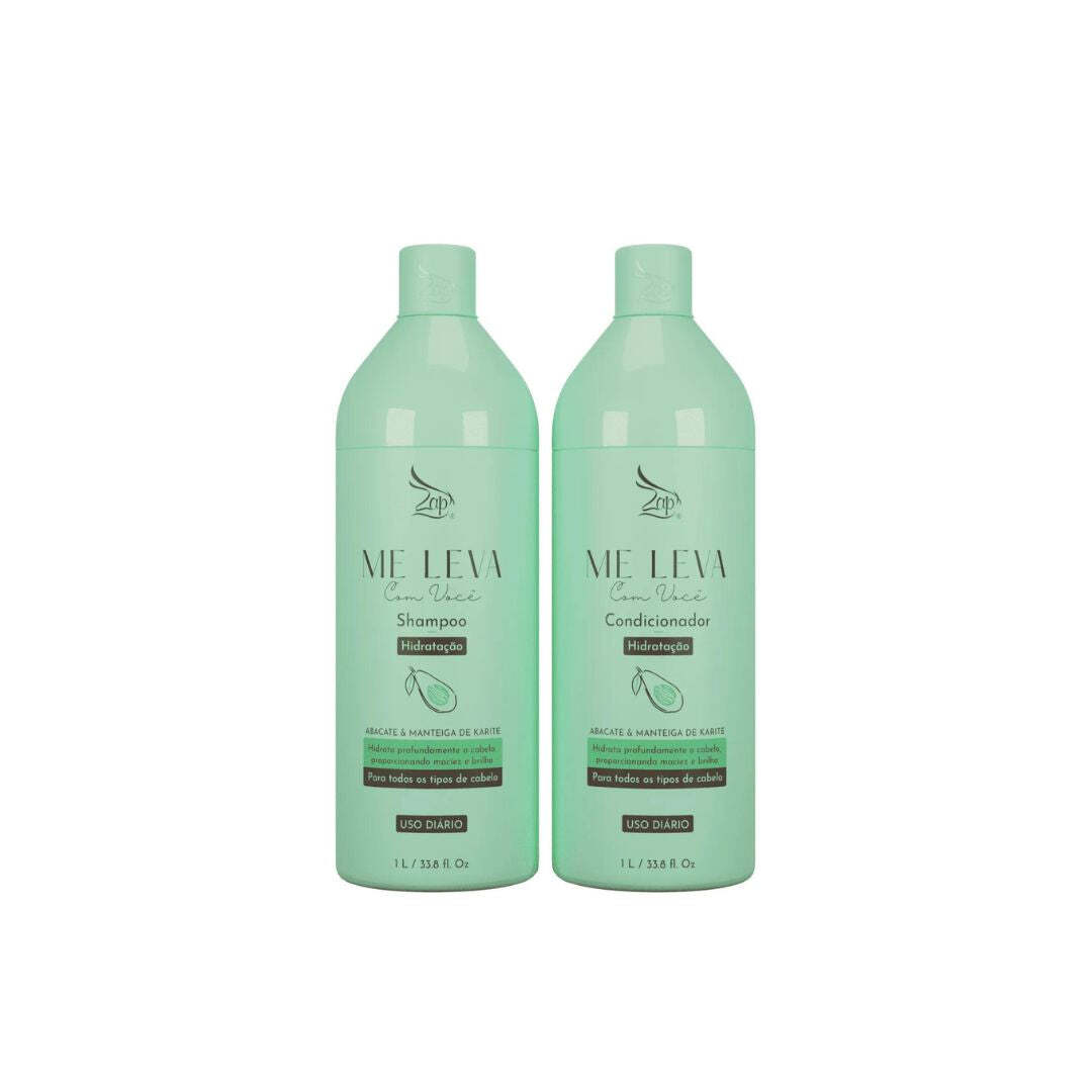 Zap Cosmetics Me Leva Com Voce Hair Hydration Avocado Karité Butter Kit