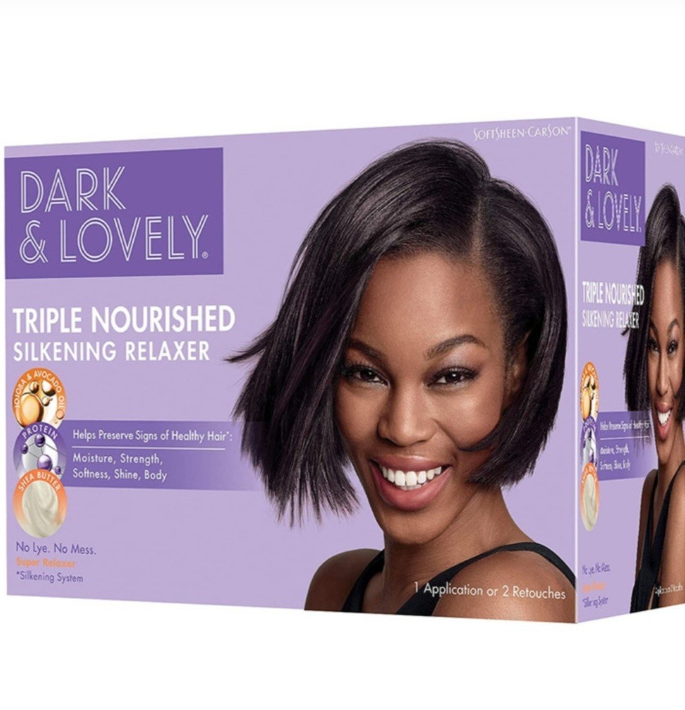 Softsheen-Carson Dark & Lovely Triple Nourish No-Lye Silkening Relaxer Kit Super
