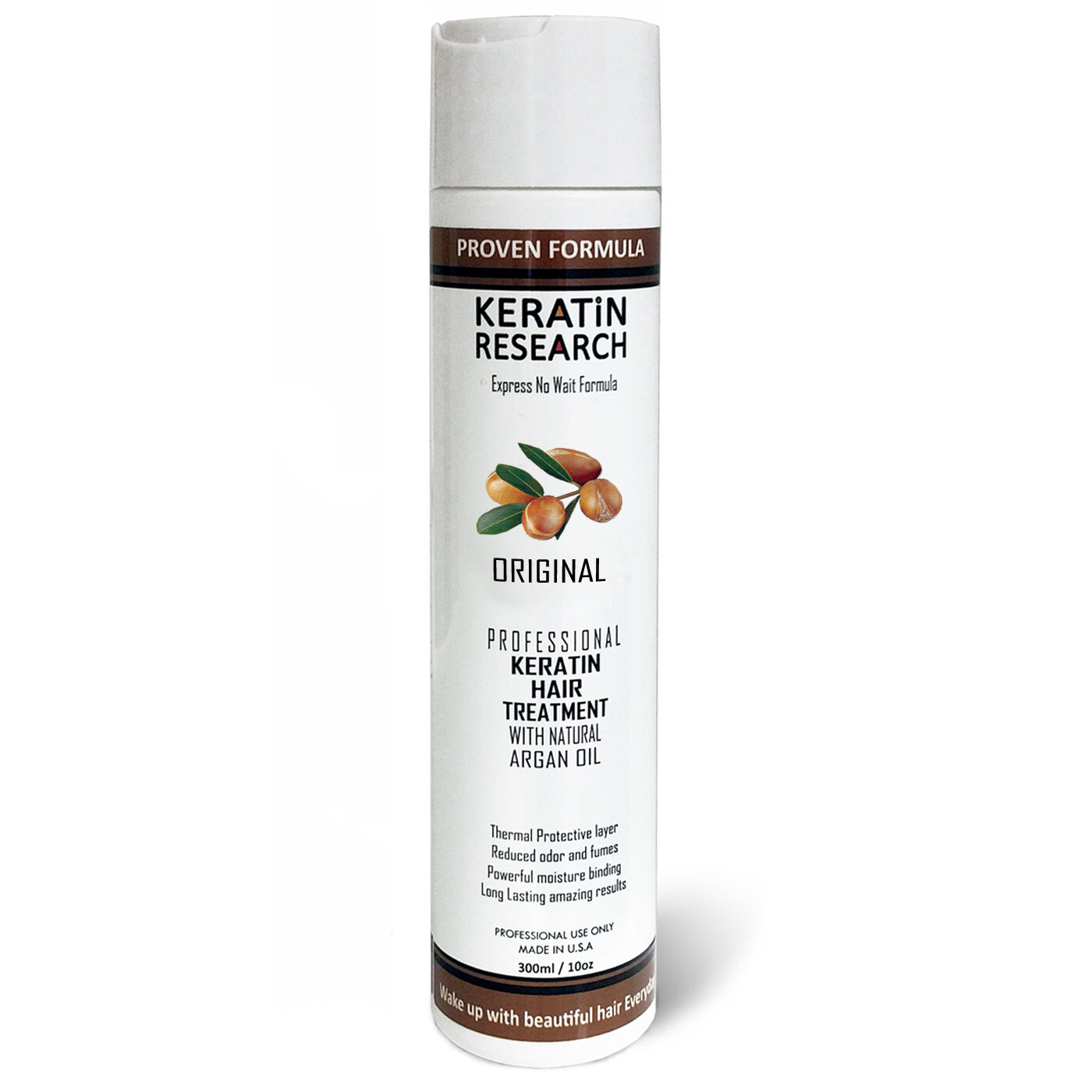 Keratin Research Keratin Hair Treatment Argan oil Straightens Smooths 300ml