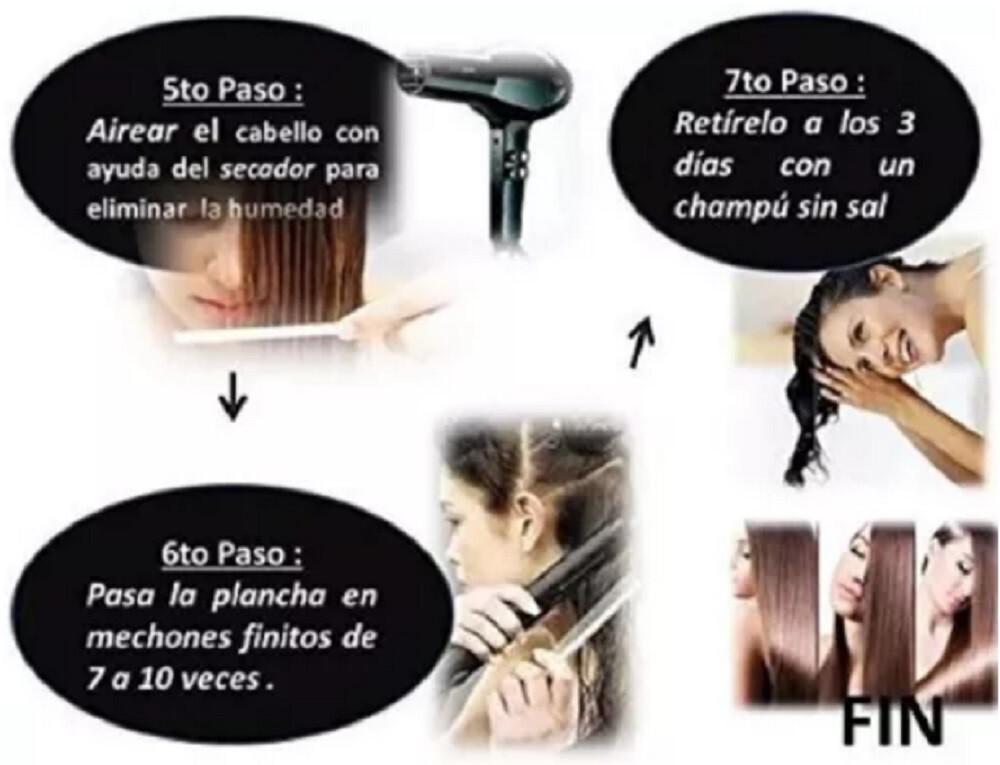 Cirugia Capilar Brillo De Oro, Cabello Liso y Con Brillo 16.9 Oz (2 pasos) 500ml
