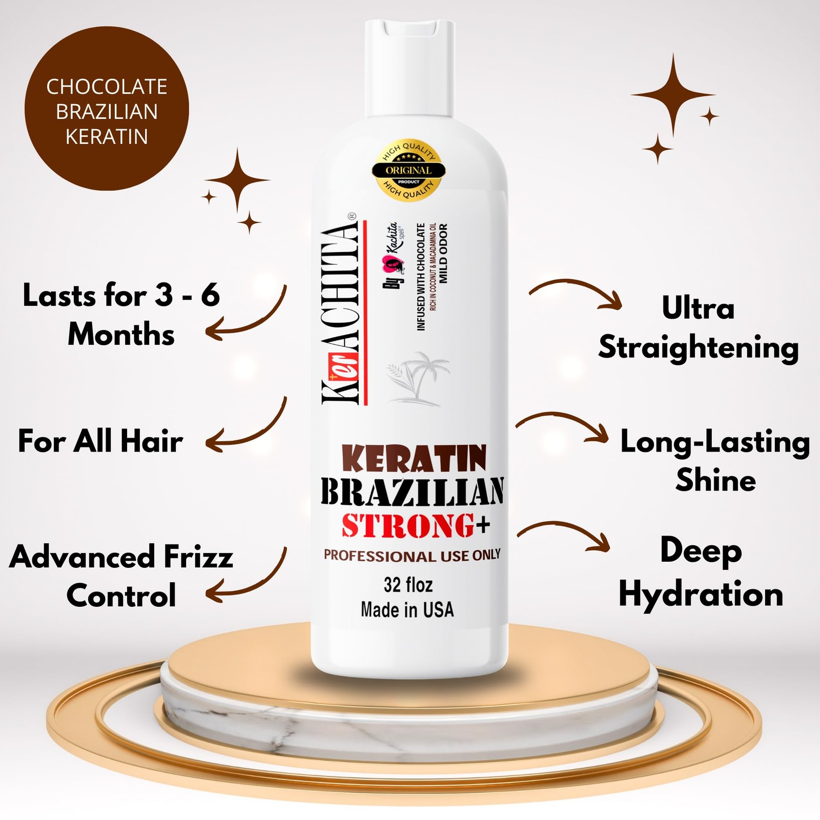 Brazilian Keratin Chocolate Extra 31.99 Fl Oz (Pack of 1), Brown Queratina brasi