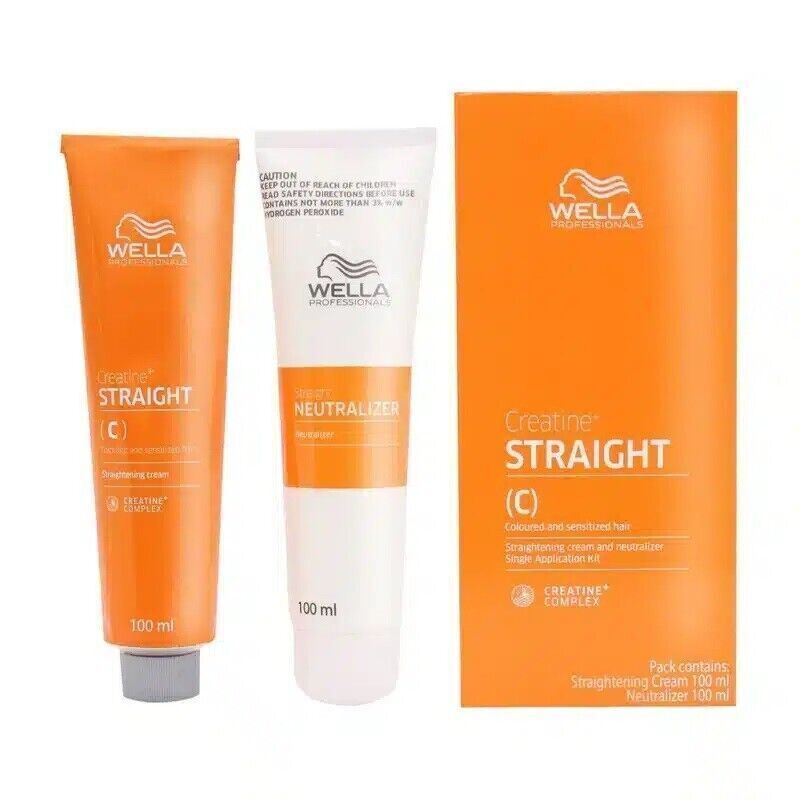 WELLA STRAIGHT (C) Permanent Straight System Hair Straightening Cream 100+100ml