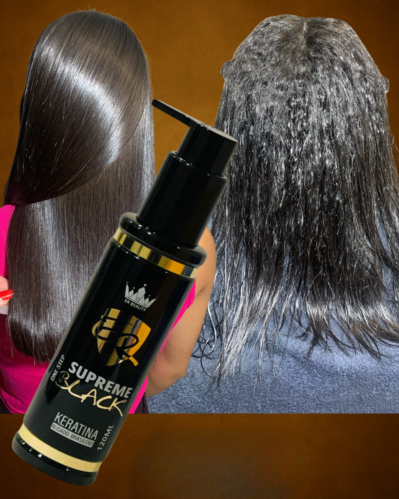 Kit 2x Keratina Supreme Black 120ml Alisado Brasilero Anti Frizz