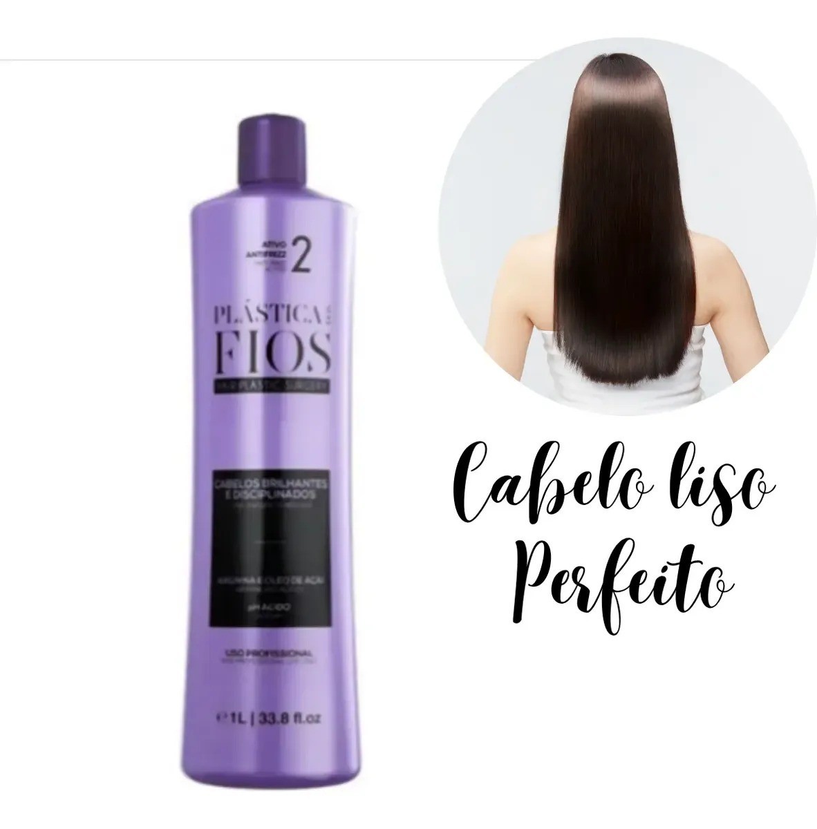 Alisador de cabelo brasileiro queratina Cadiveu Plastica dos Fios 1L+300ML+300ML