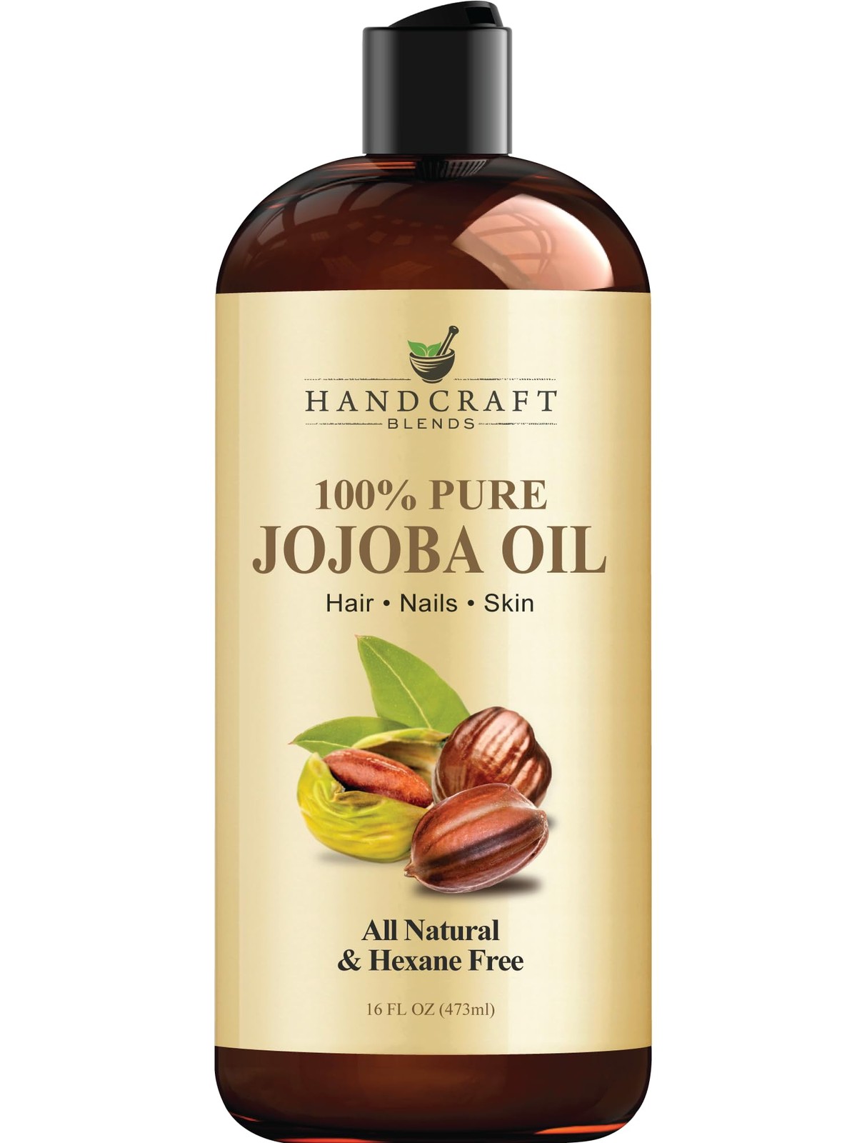 Jojoba Oil – Cold-Pressed 16 Fl Oz – 100% Pure and Natural Premium Grade Carr…