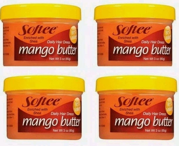 ( Lot 2 ) Softee Enriched w/ Shea Mango Butter Hair & Scalp Treatment 3oz Ea New