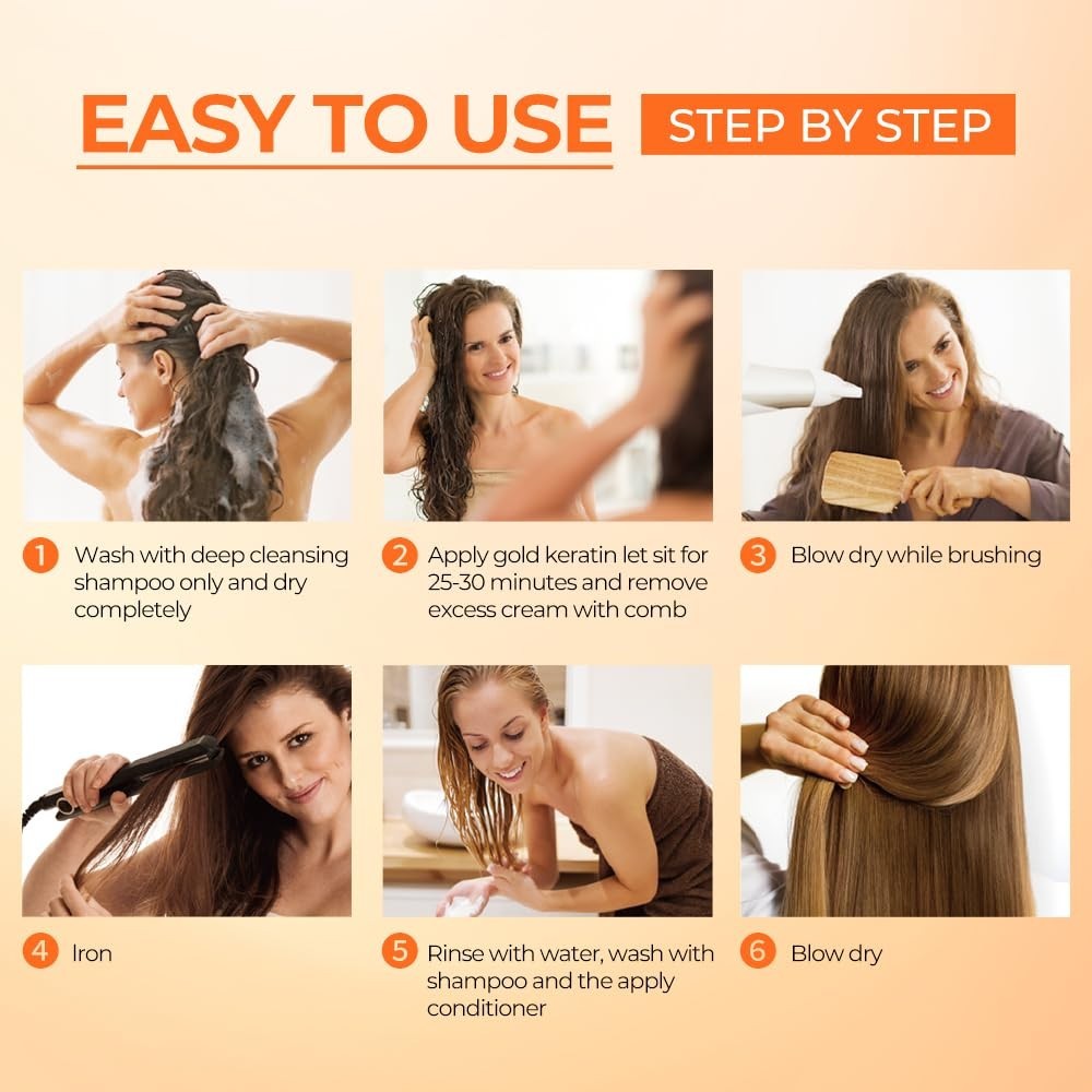 Maca essence repair Straightening Kit, 12 Weeks of Home Use Professional Stra…