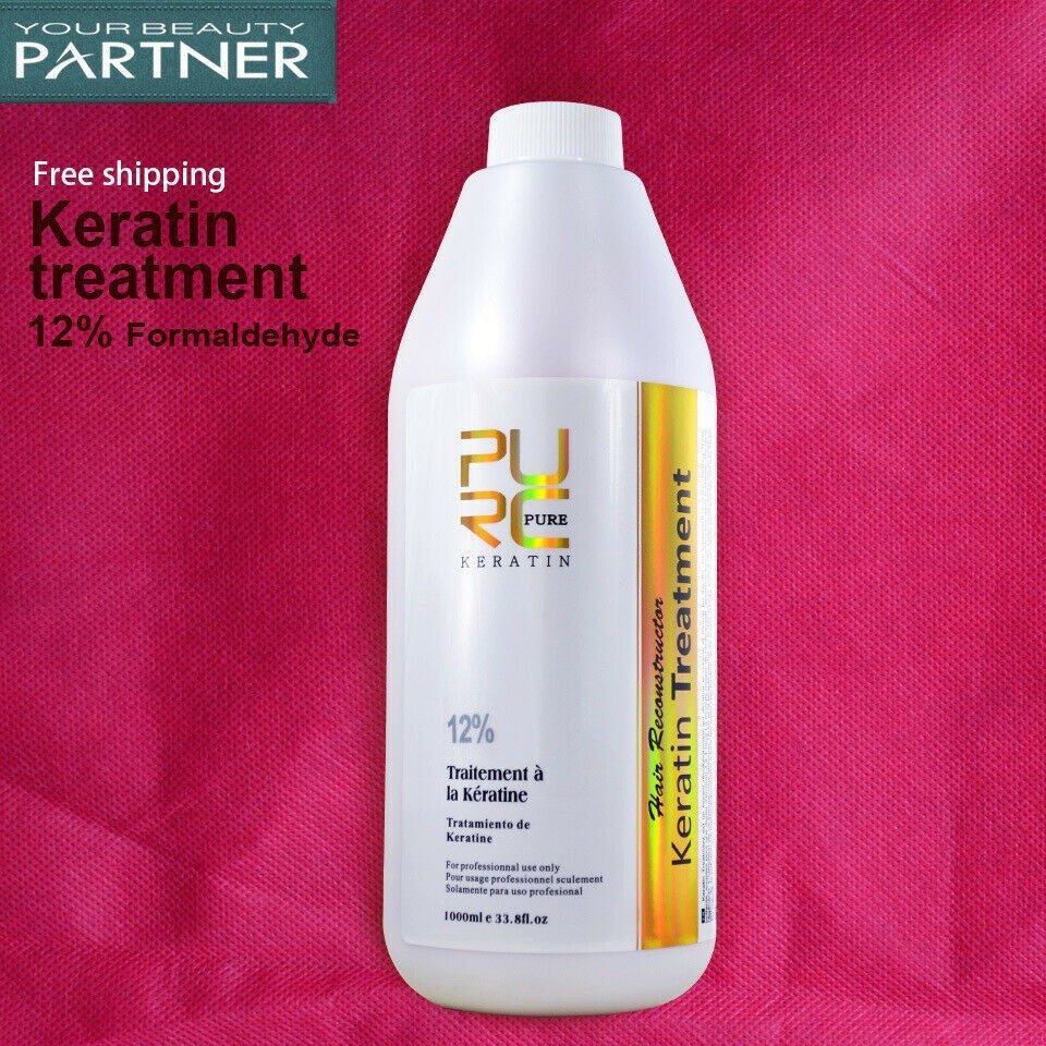 12% Pure Keratin Curly Hair Repair Treatment Professional Use Only 1000ml / 34oz