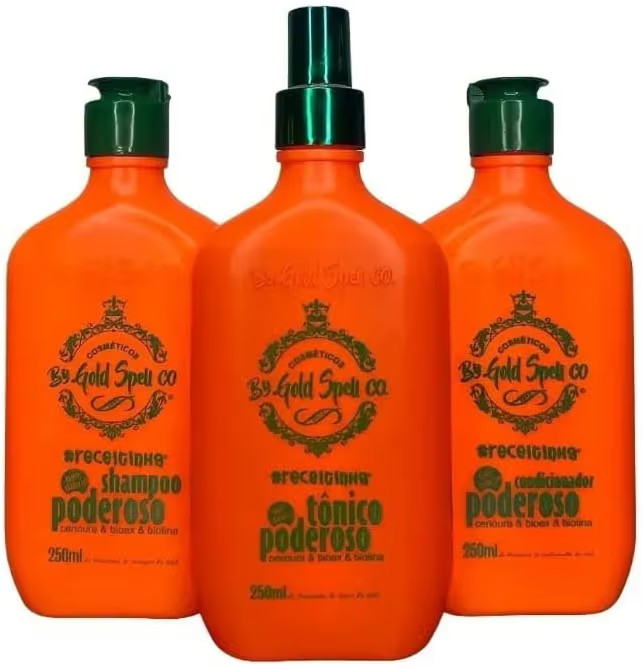 Kit Gold Spell: Shampoo + Conditioner + Powerful Tonic + Intensive Mask /4x250ml