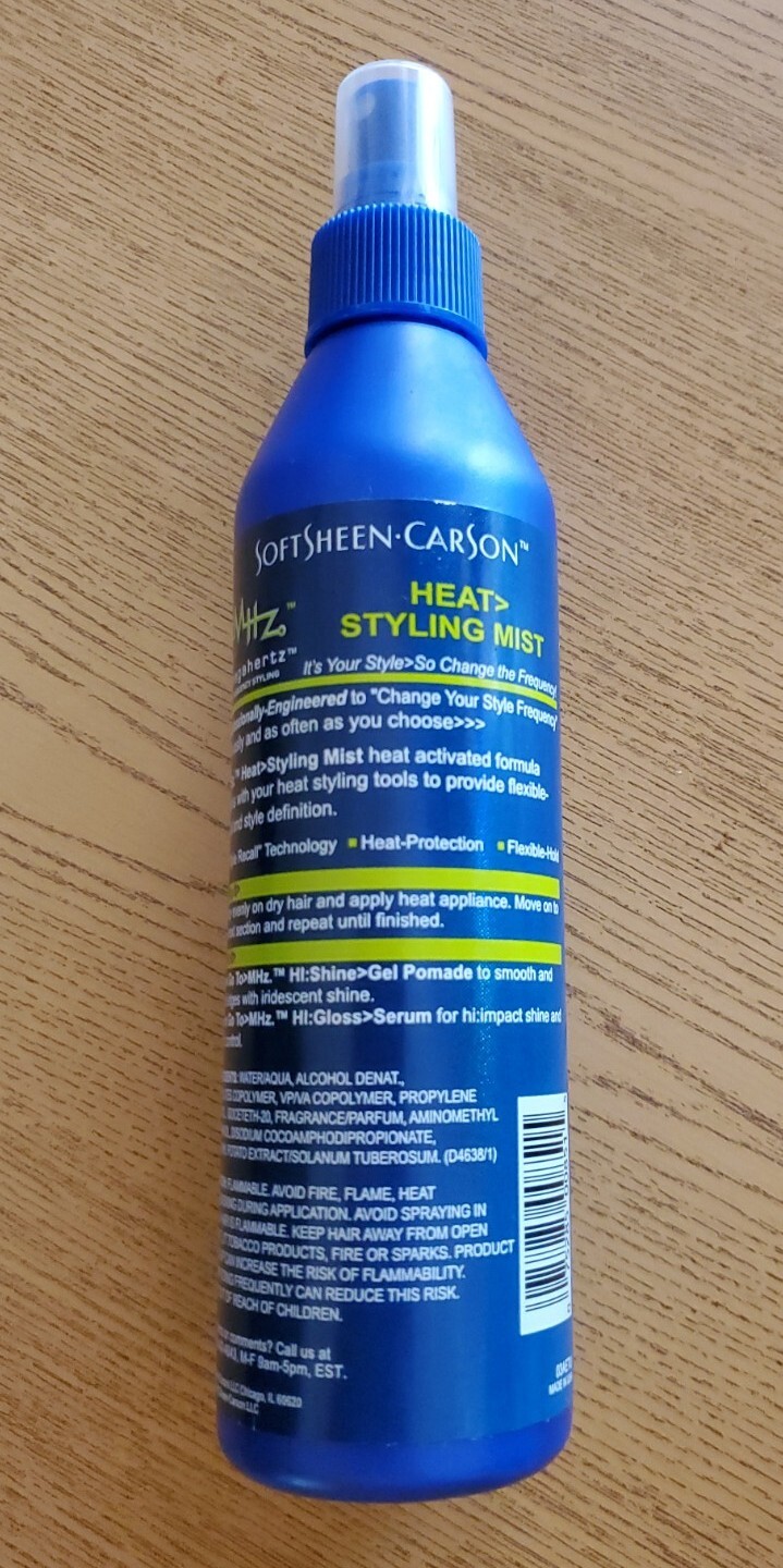 Soft Sheen Carson New MHZ Megahertz Heat Styling Mist 8.5 oz.