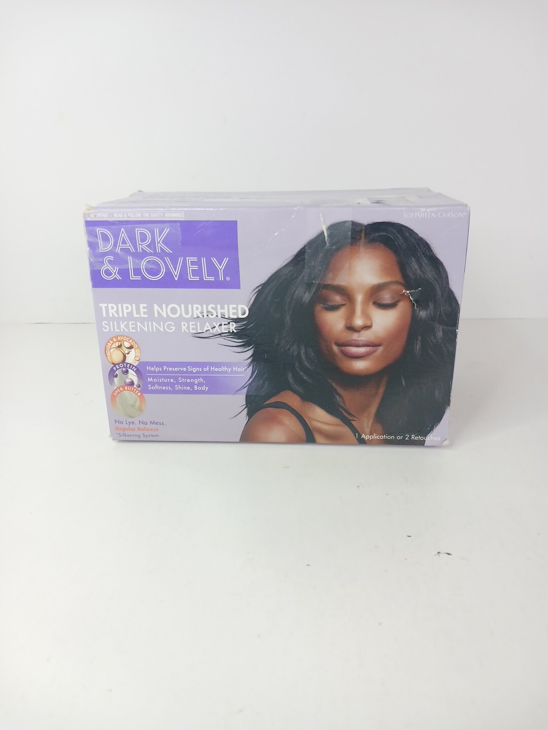 DARK & LOVELY Regular Triple Nourished Silkening Relaxer Preserves Healthy Hair
