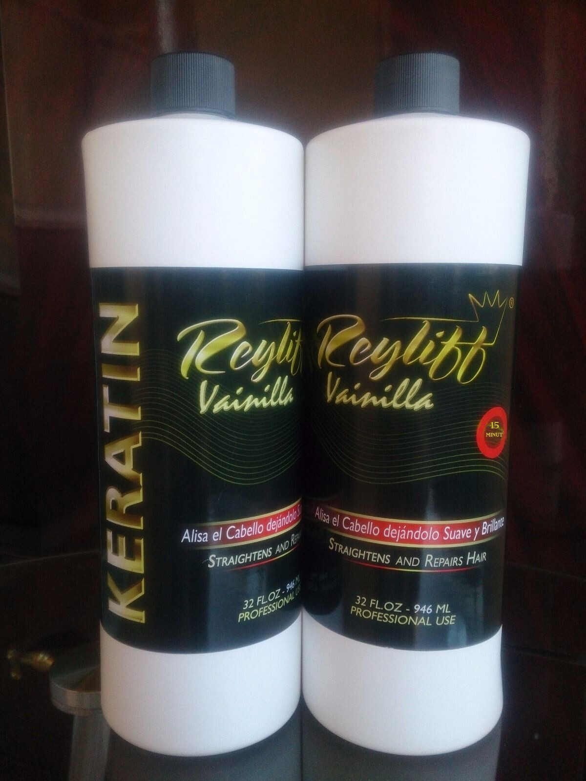 Keratin Treatment Vainilla 2 bottle of 32oz Super+strong 15 minutes