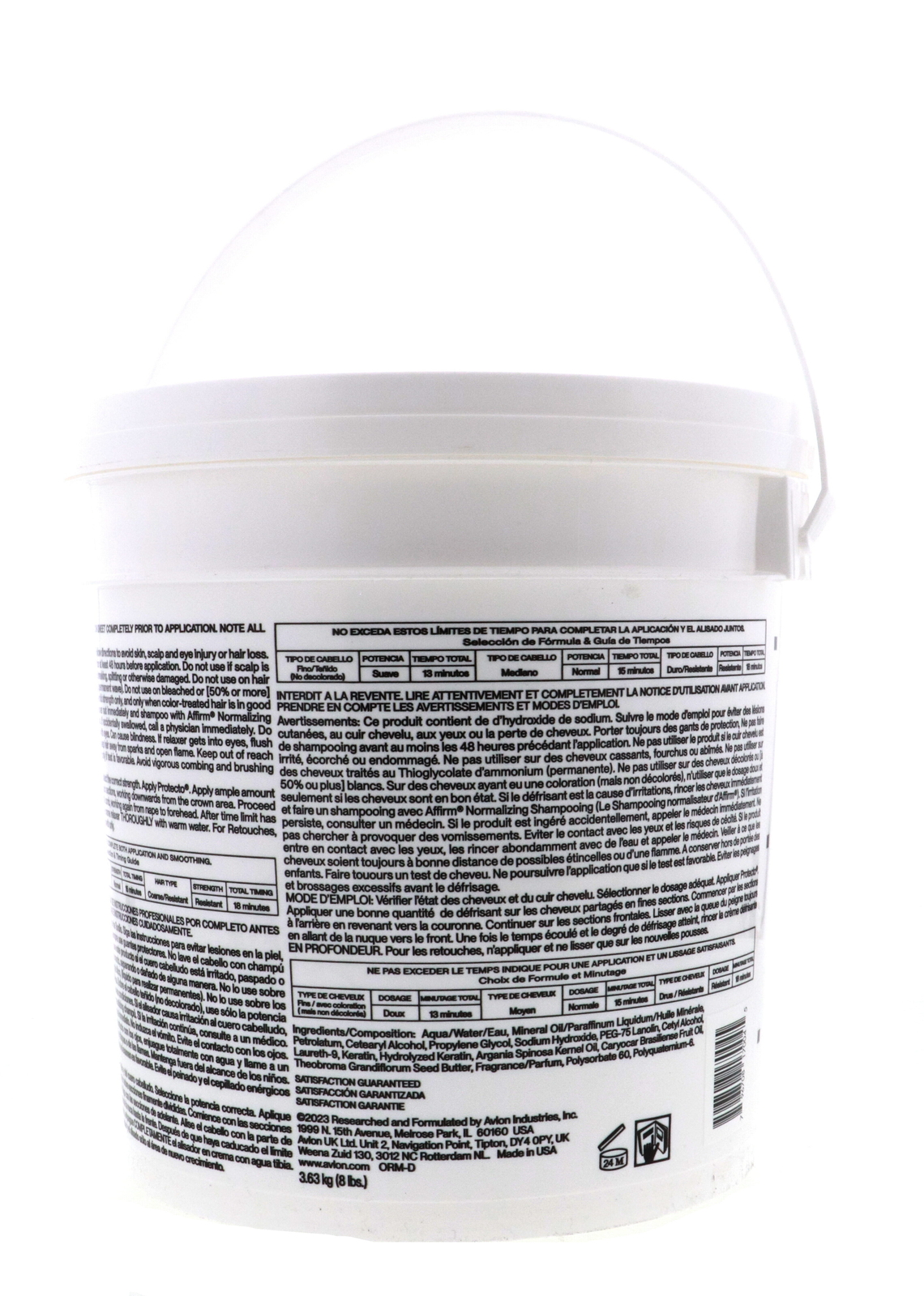Avlon Affirm Creme Relaxer Mild, 128 oz
