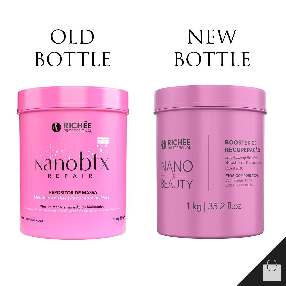 Richee Nano X Beauty Btx Repair Mask Hair Straightener Nanobotox – 1 Kg 34 oz