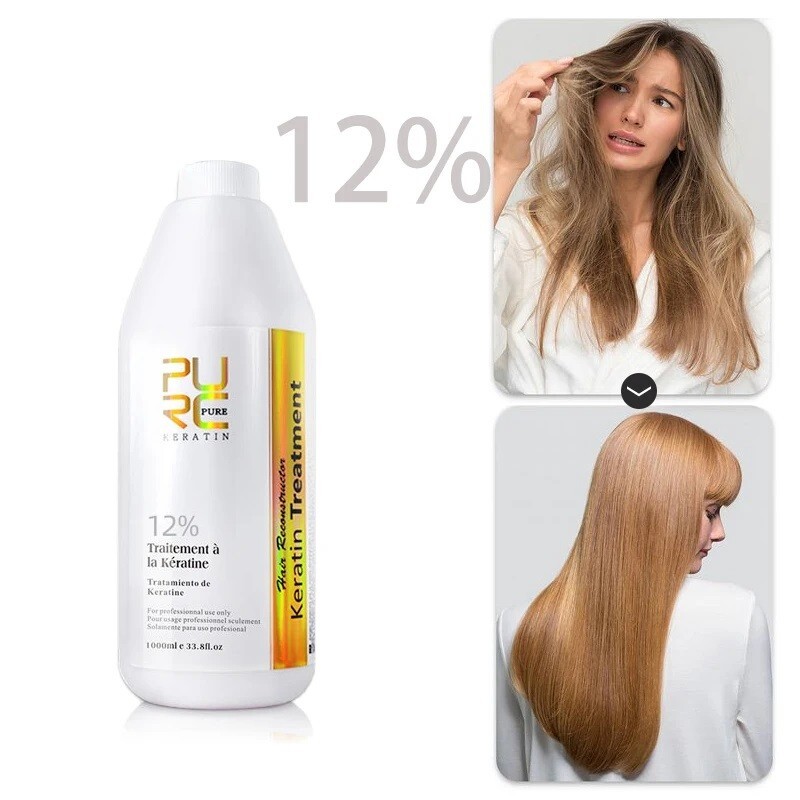 12% Brazilian Keratin Dry Frizzy Damaged Hair Straightening Repair Treatment