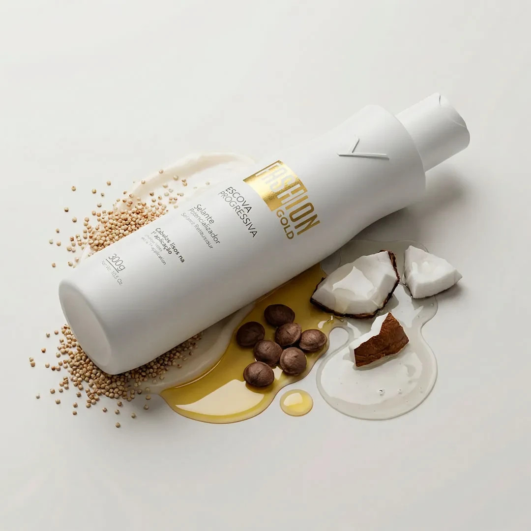 Fashion Gold Brazilian Keratin Hair Straightening Treatment 300g Smoothing Kit