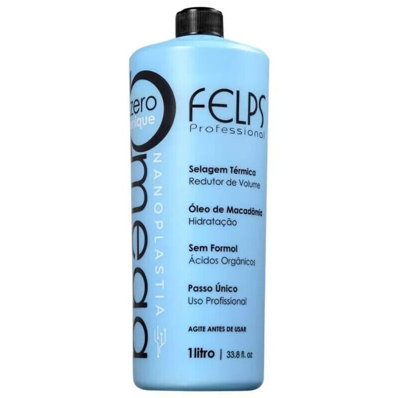Felps Omega Zero Sensitive Nanoplasty Brazilian Keratin Hair Treatment 1L/34 oz
