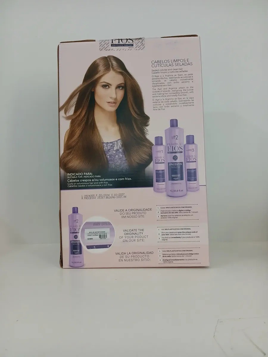 Cadiveu Professional Brazilian Keratin Hair Straightening Kit (3 units,1 lit)