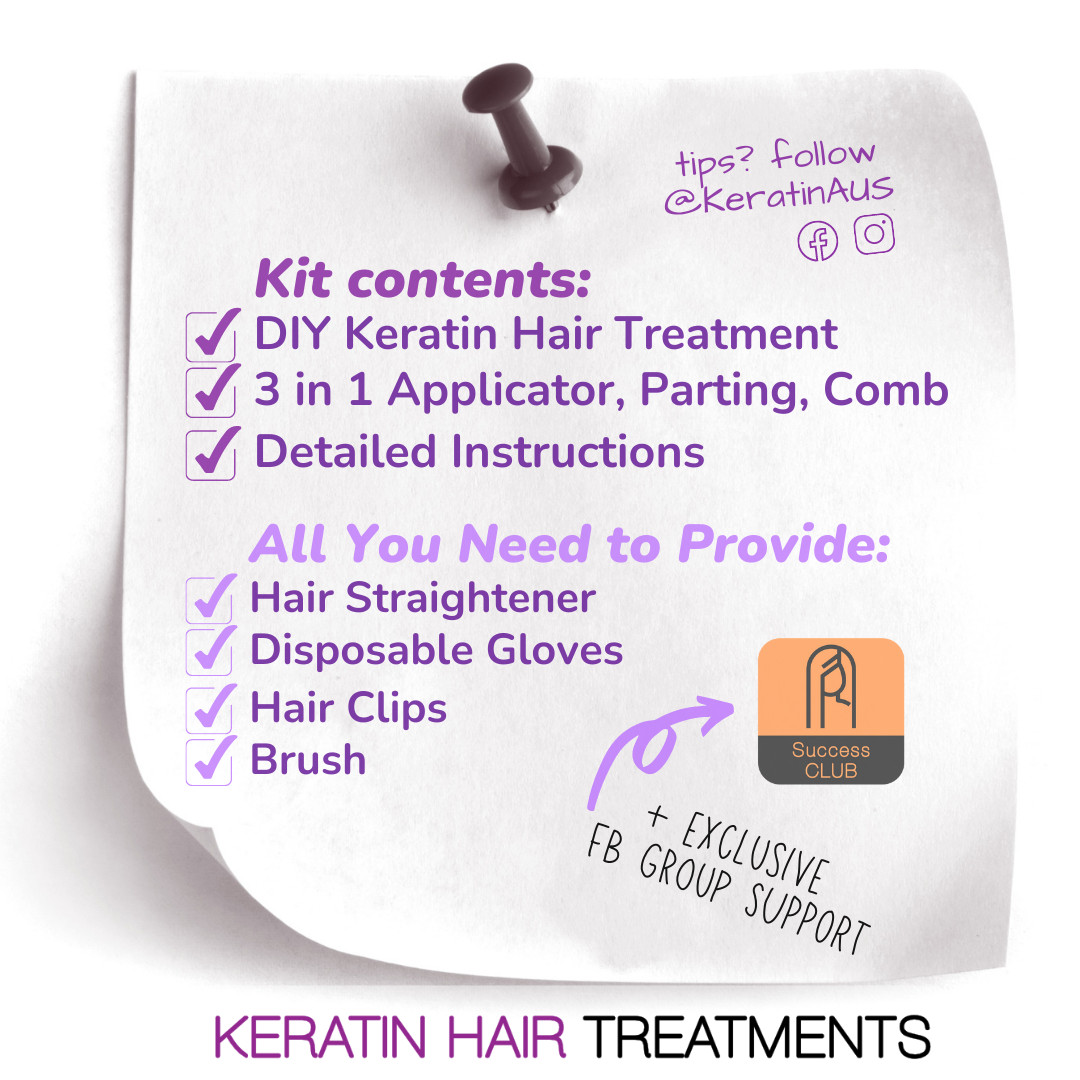 Home Keratin Hair Straightening Treatment – DIY to Fight the Frizz! 20ml Kit