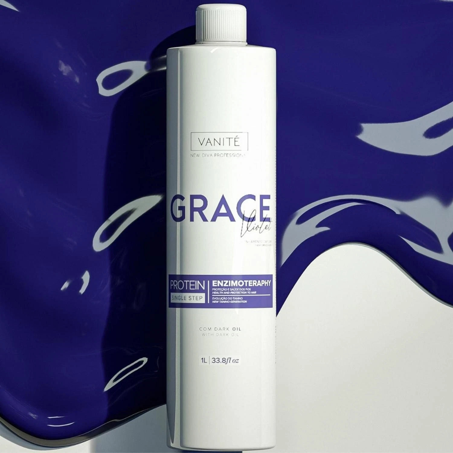 Vanite Grace Enzimotherapy Violet Protein 1L Brazilian Keratin Hair Treatment