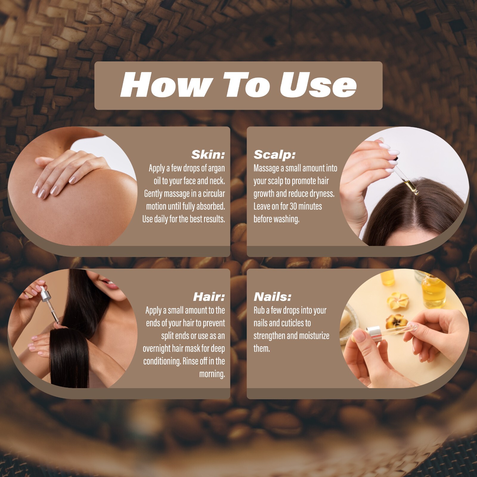Argan Oil 8 oz. Morocco 100% Pure Natural Unrefined For Hair Growth, Skin, Face