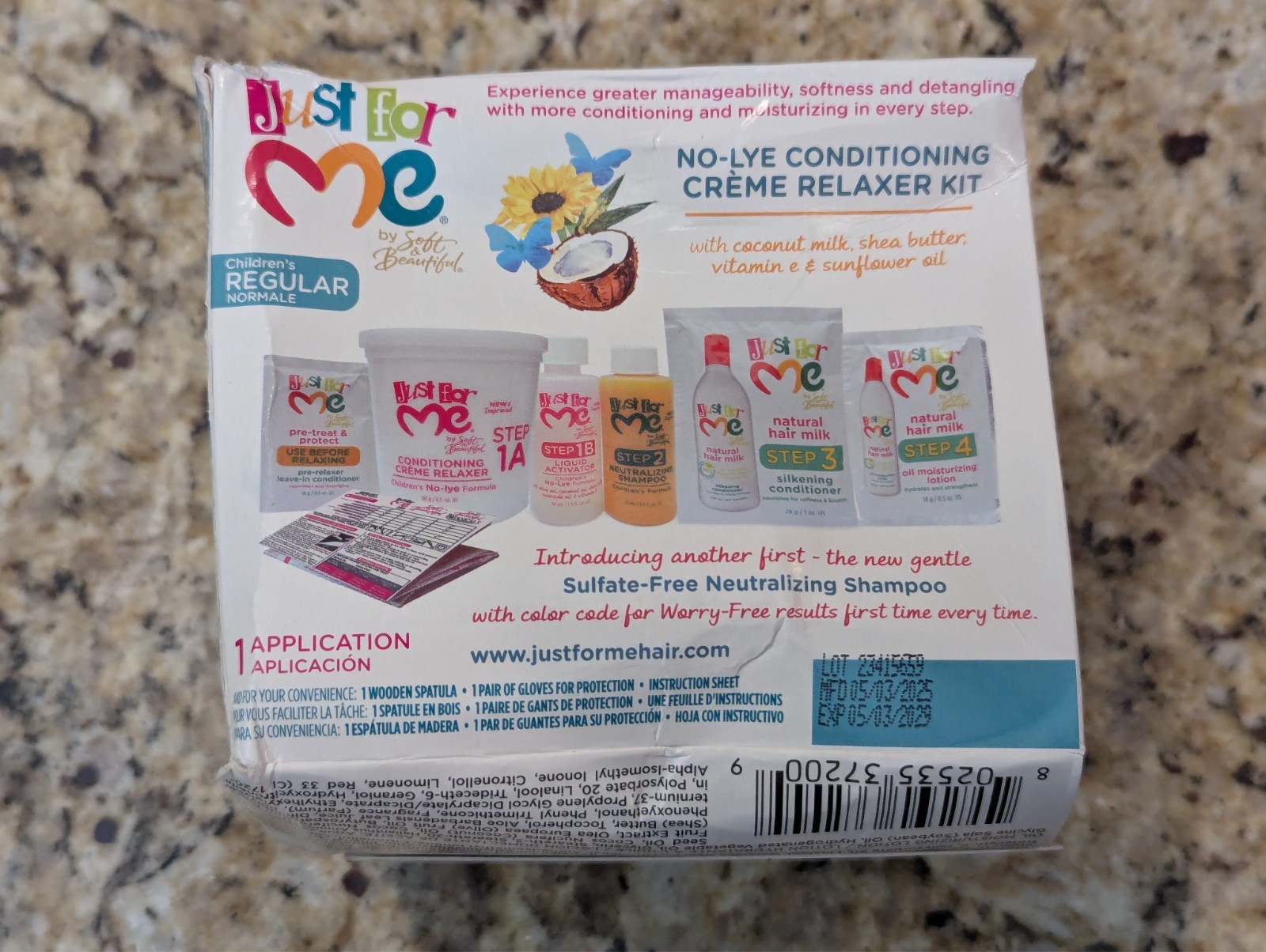 Just For Me Children’s No-Lye Conditioning Crème Relaxer Kit